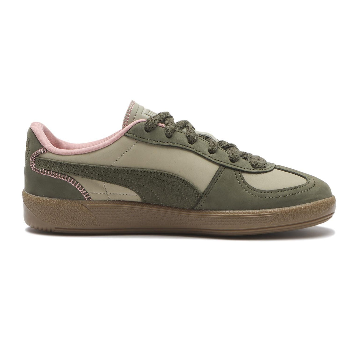 405493-01 Puma PALERMO LUX WNS "PEBBLE GRAY-LODEN GREEN-GUM" (Men's)