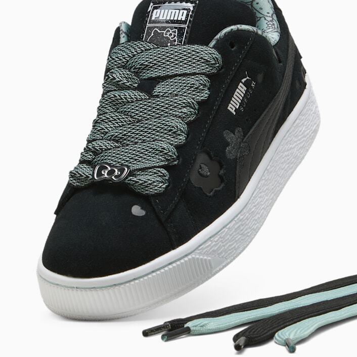 402381-01 Hello Kitty Puma Women's Suede XL Puma Black Light Moss (Women's)