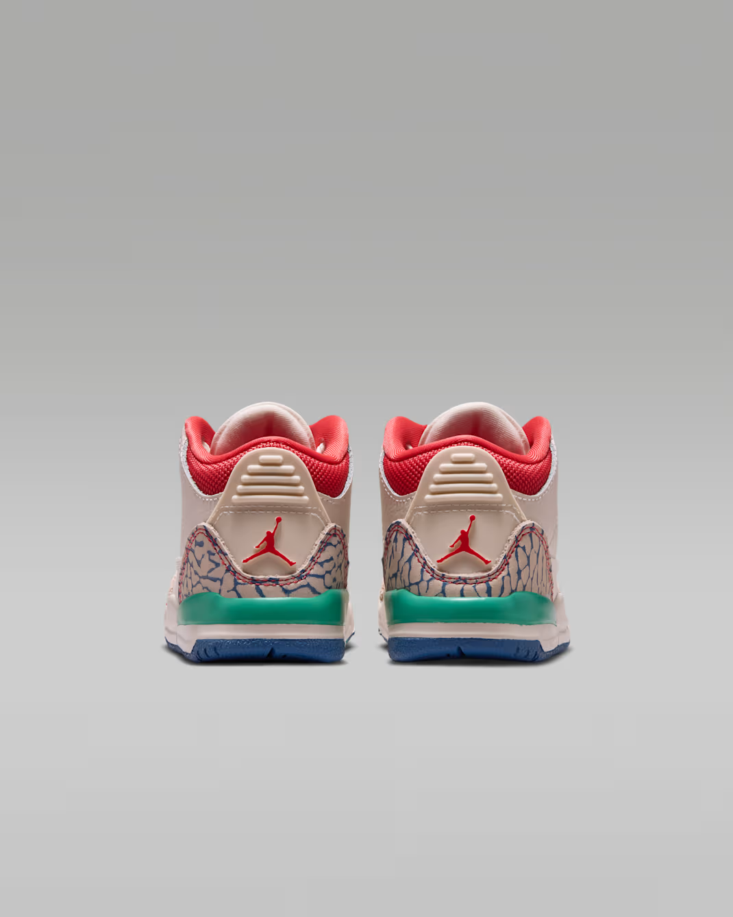 IO2075-100 Nike Jordan 3 Retro "Chalk/Track Red" (TD)