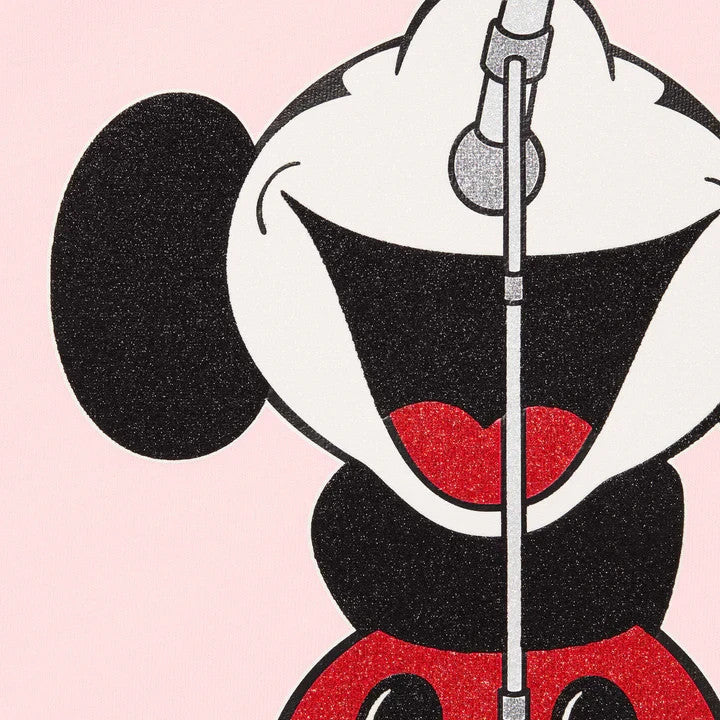 Supreme Number (N)ine Mickey Mouse Raglan L/S Top Pink