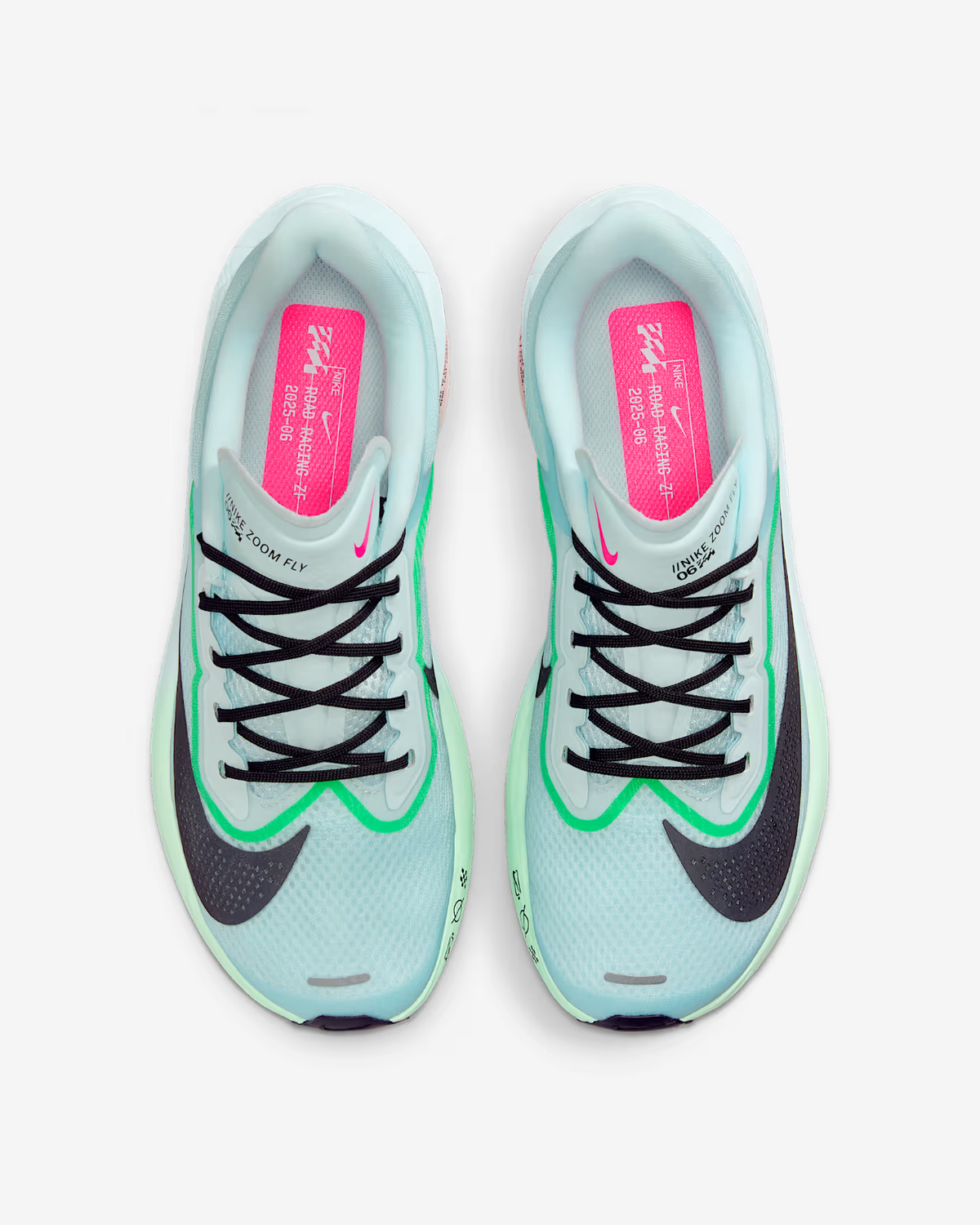 FN8455-402 Nike Zoom Fly 6 Glacier Ice Hyper Pink Green Shock Black (Women's)