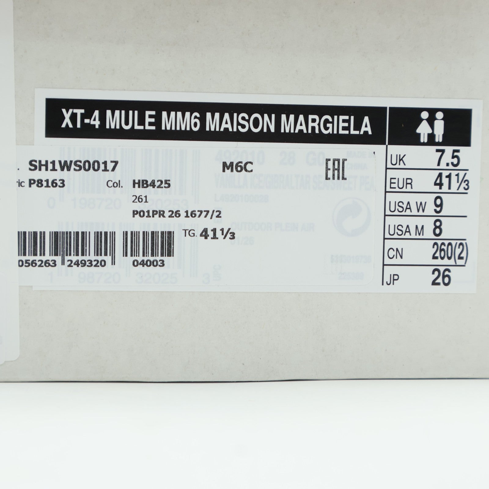 L49201000 MM6 Maison Margiela Salomon XT-4 Mule Vanilla Ice Gibraltar Sea (Men's