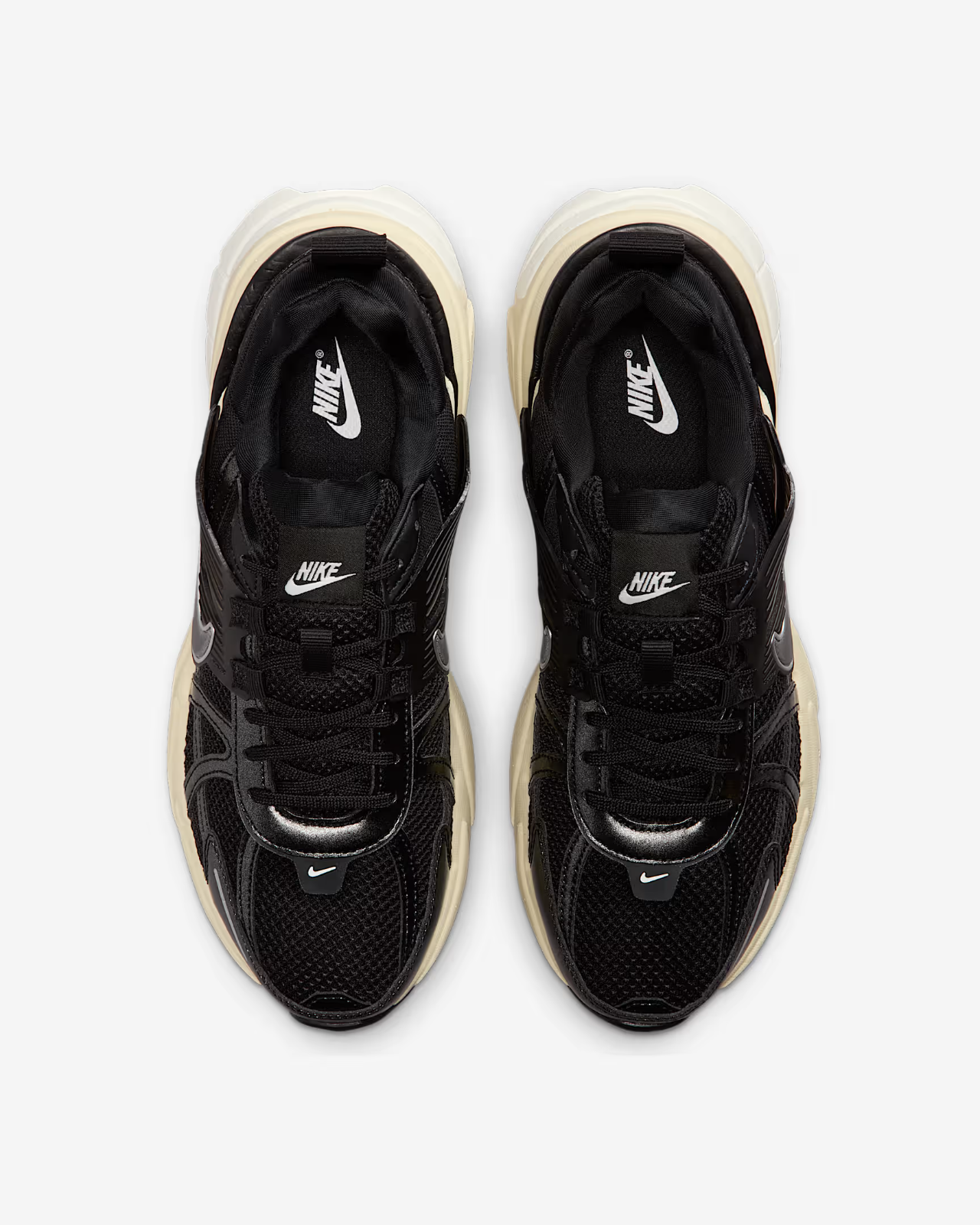 FD0736-012 Nike V2K Run Black Metallic Silver Muslin Black (Women's)