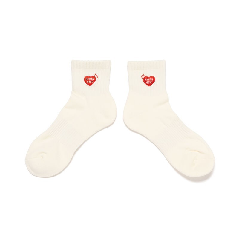 HUMAN MADE Pile Short Socks White