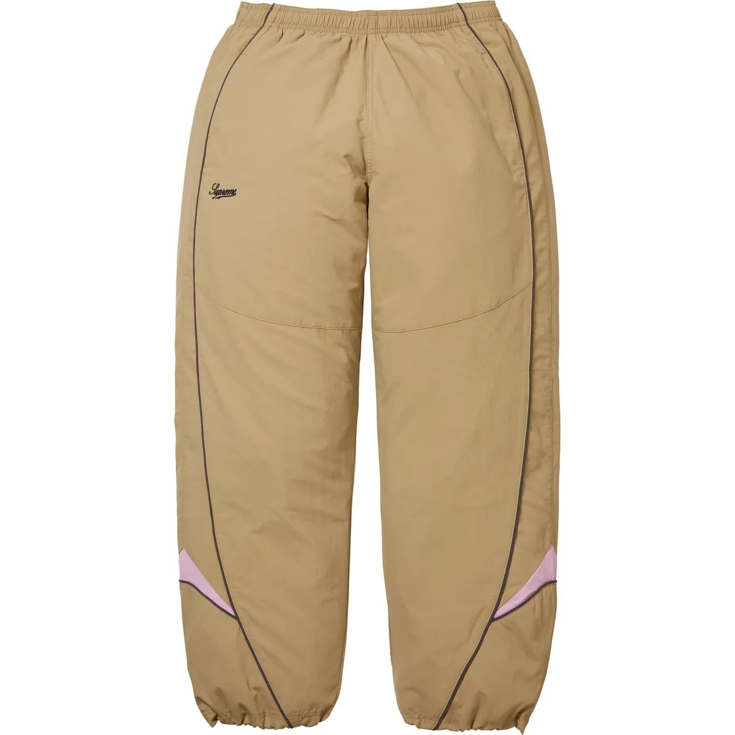 Supreme Contrast Piping Track Pant Tan