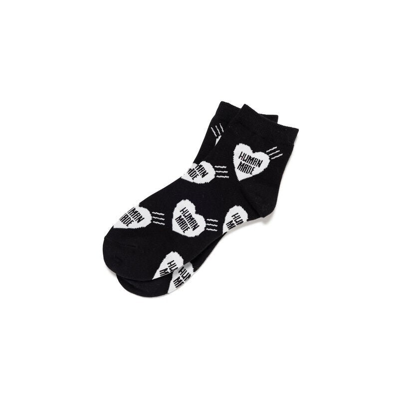 HUMAN MADE Heart Short Socks Black