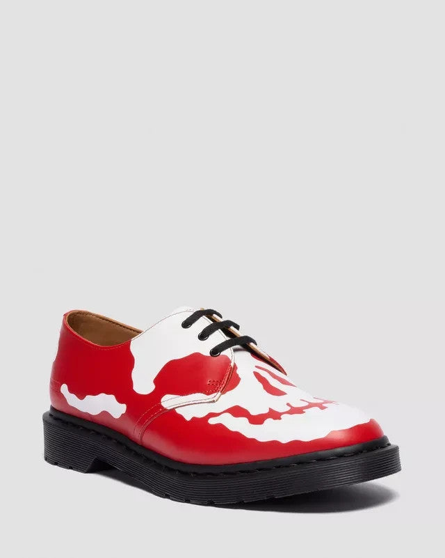 42936600 Supreme Dr.Martens 1461 Skull 3 Eye Shoe Red White (25FW Week 14)(Men's