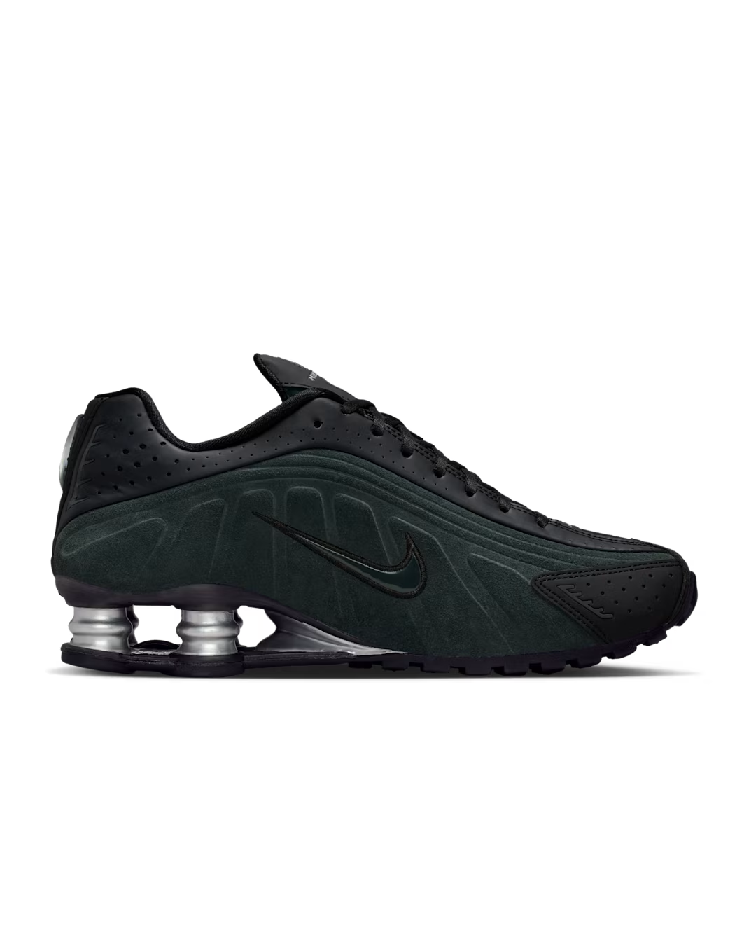 HQ7739-002 Nike Shox R4 Black Suede (Women's)