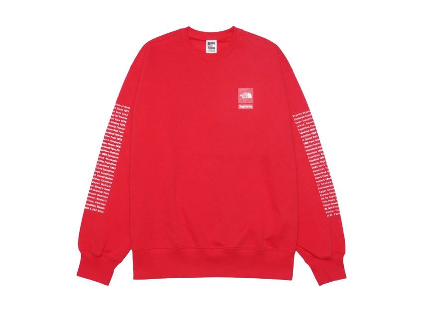 Supreme The North Face Crewneck Red