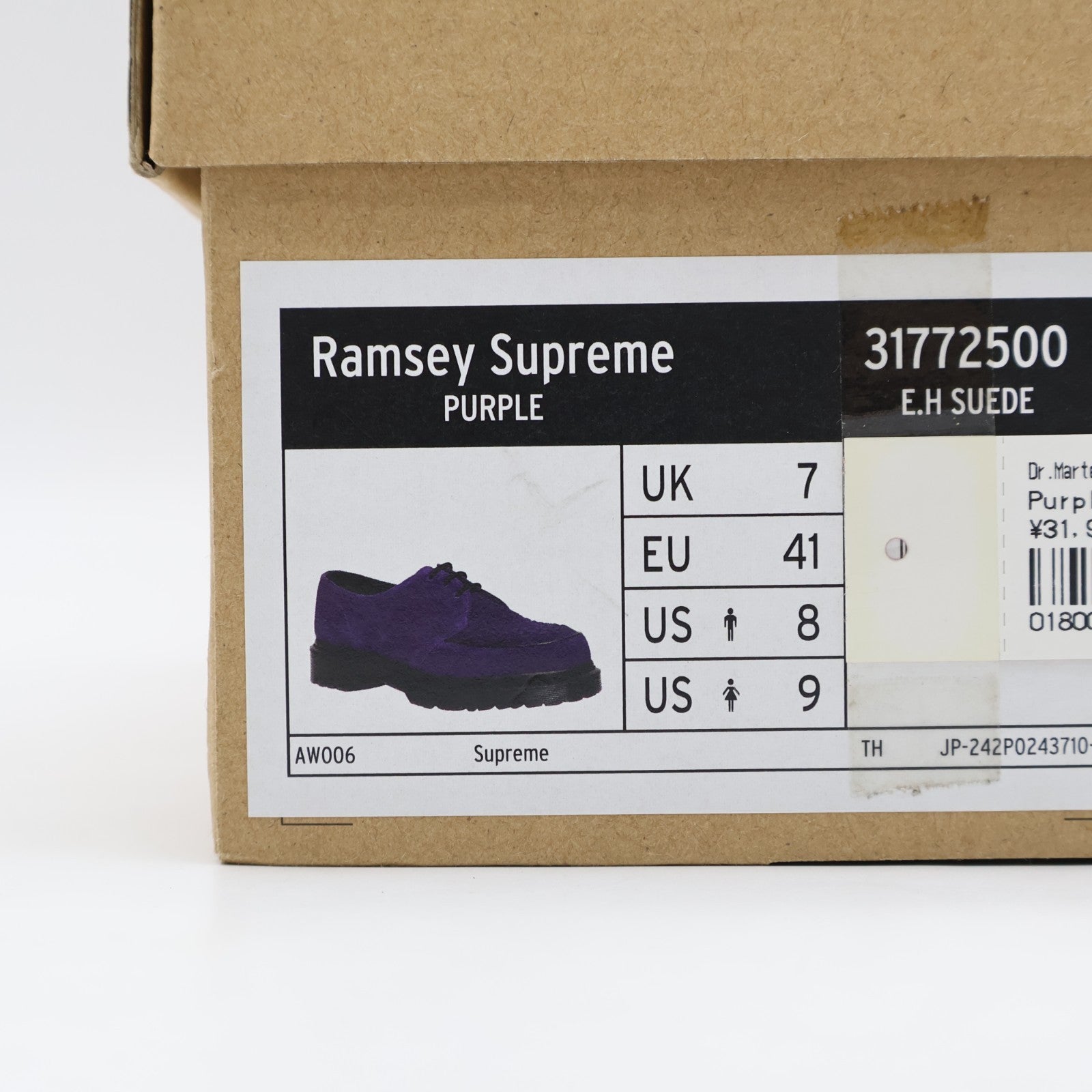 31772500 Supreme Dr.Martens Ramsey Creeper Purple (Men's)