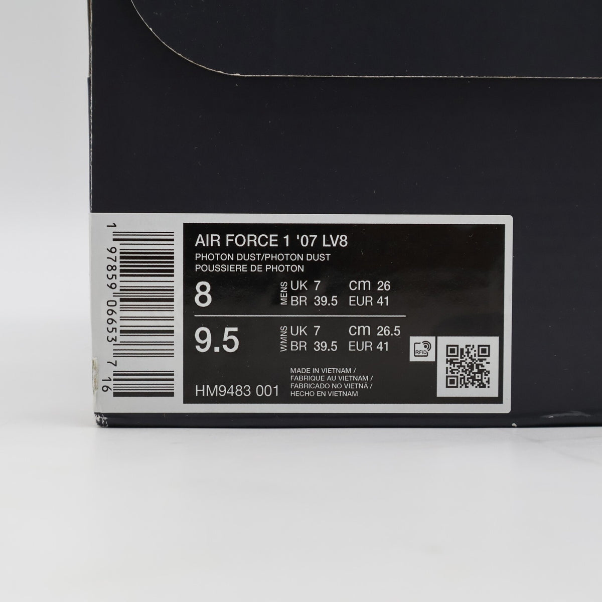 HM9483-001 Nike Air Force 1 Low '07 LV8 White Navy (Men's)