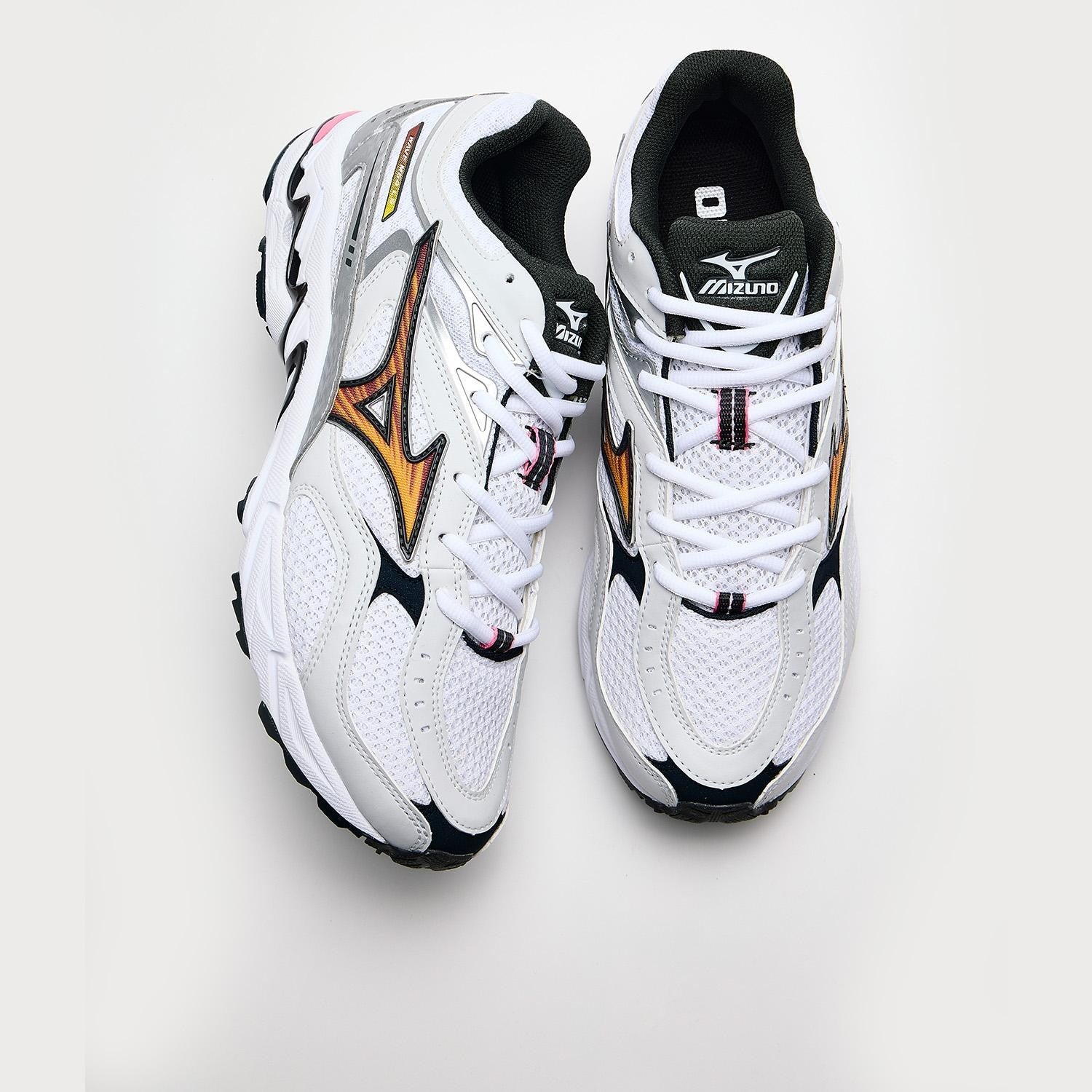 D1GA265201 Mizuno Wave MG4 LS "White/Yellow/Pink" (Men's)
