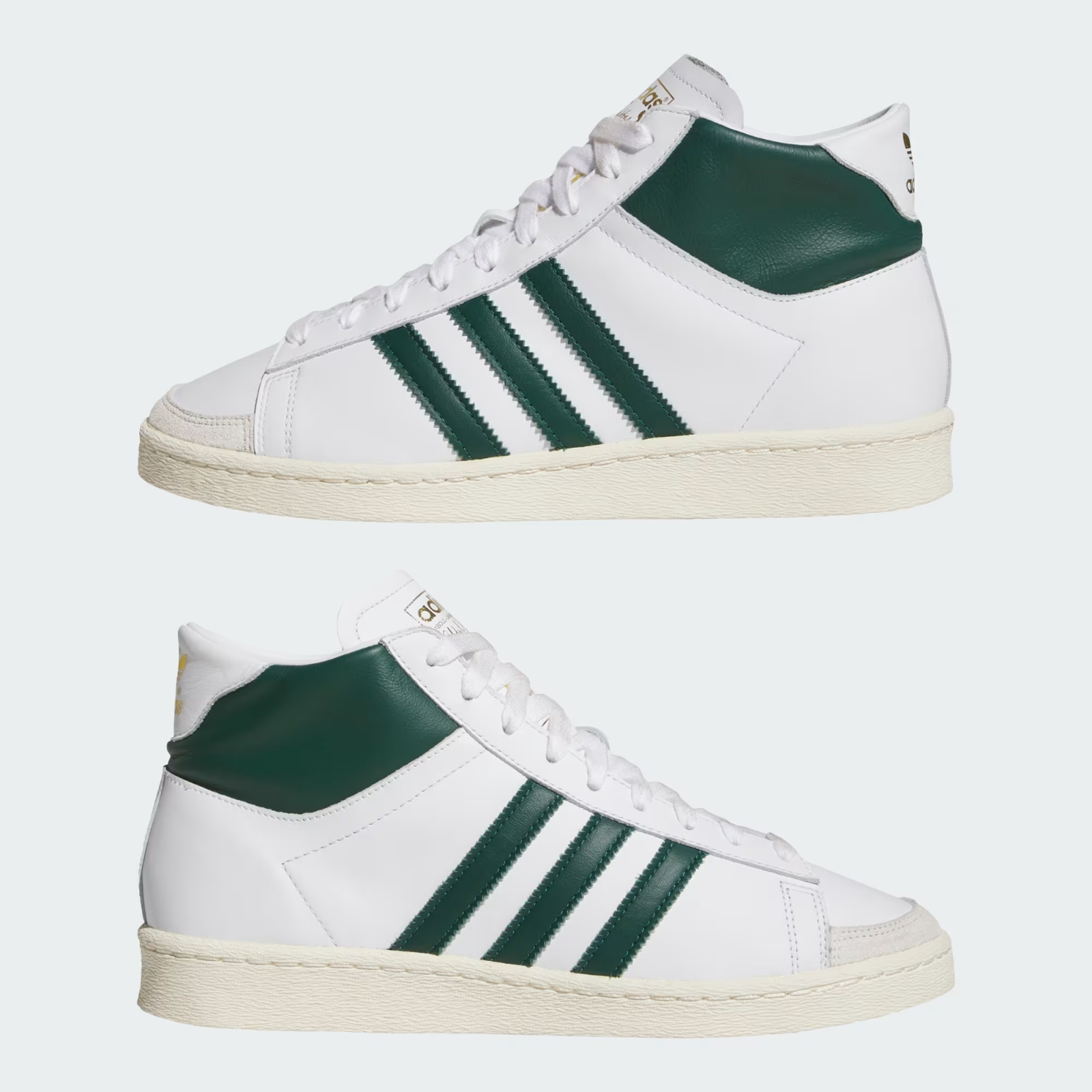 JI3444 adidas Originals Jabbar Hi Cloud White Collegiate Green Off White (Men's)