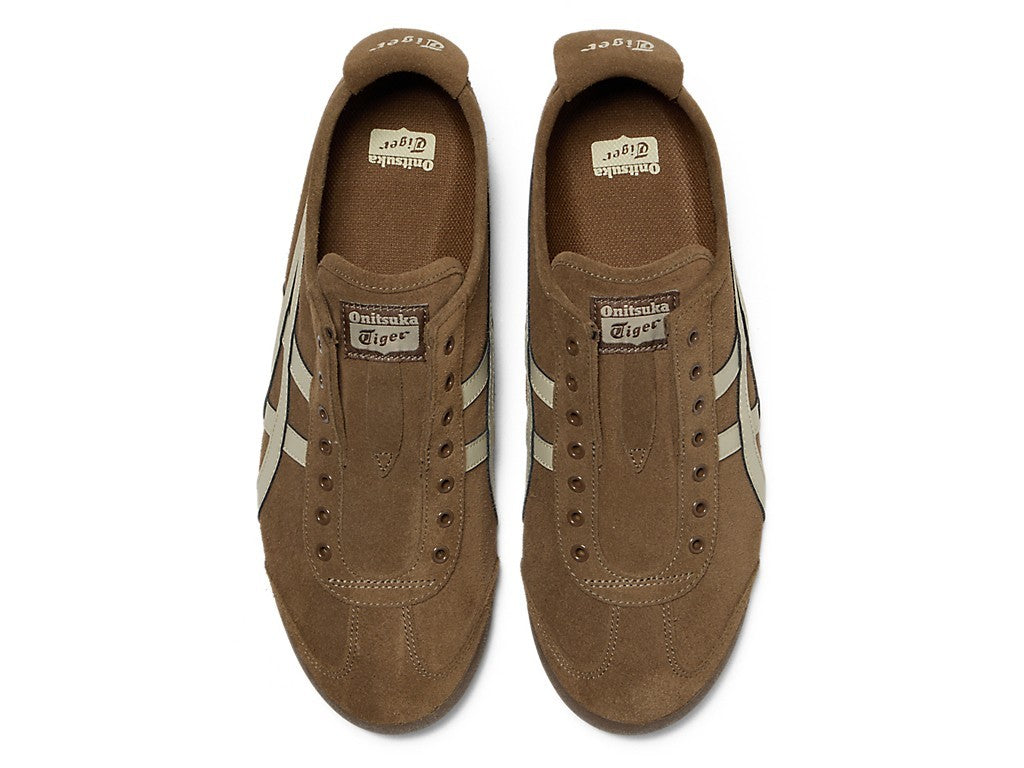 1183C157-202 Onitsuka Tiger Mexico 66 Slip-On "Brown Storm/Putty" (Men's)