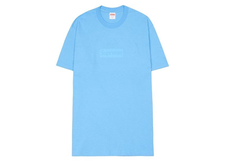 Supreme Tonal Box Logo Tee Bright Blue