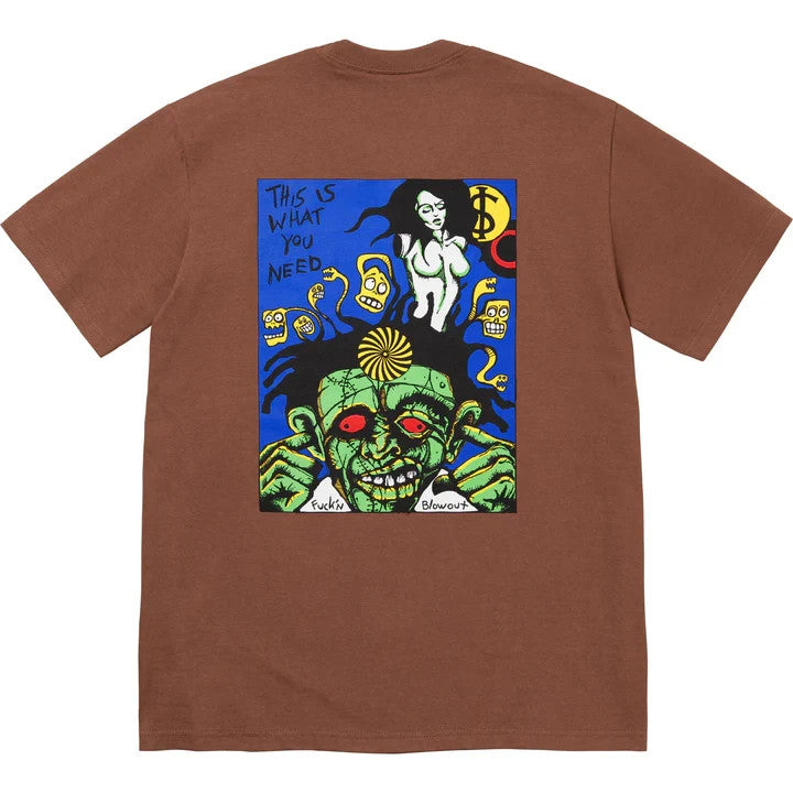 Supreme Fuckin Blowout Tee Brown