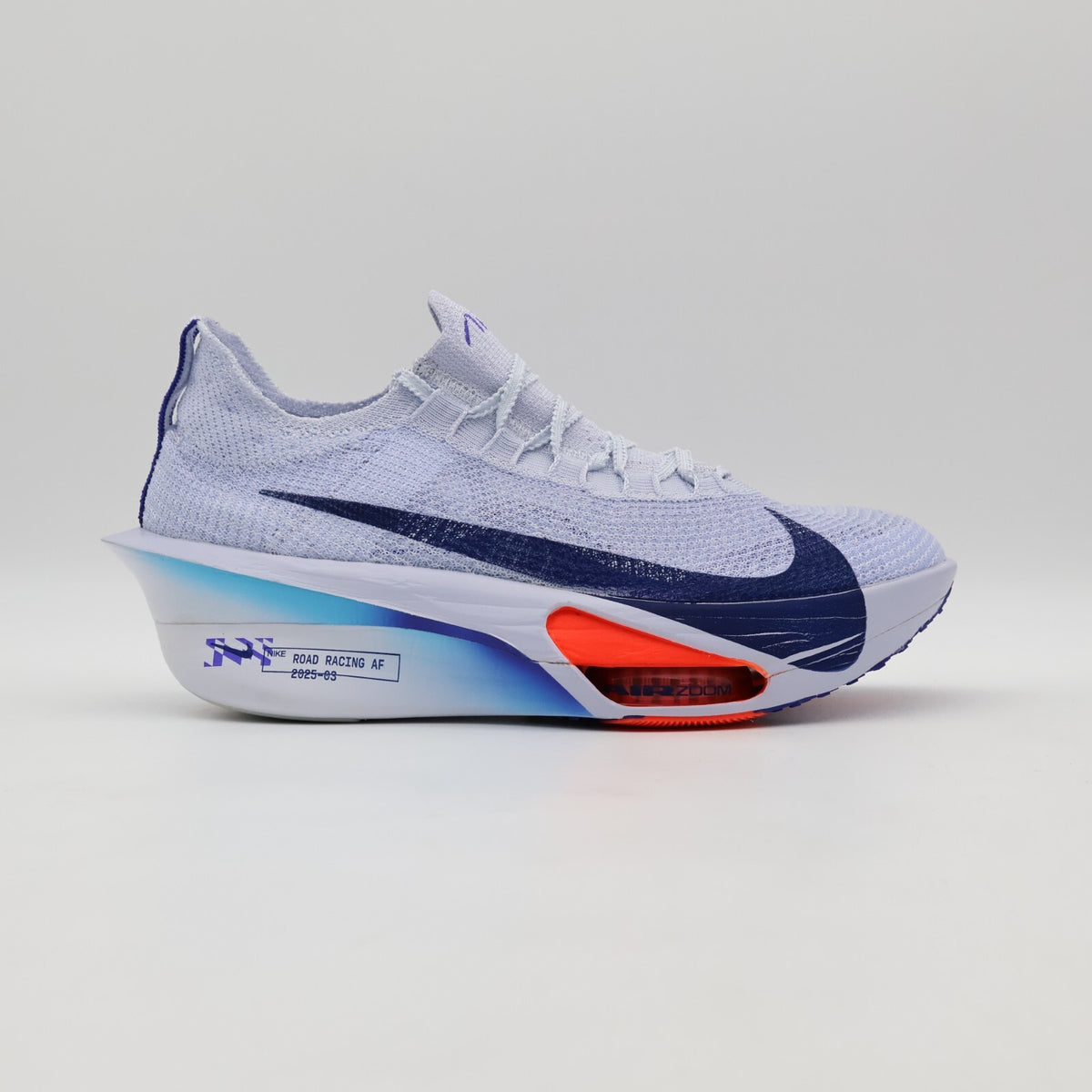 FD8311-001 Nike ZoomX AlphaFly 3 Football Grey Ghost Persian Violet Blue (Men's)