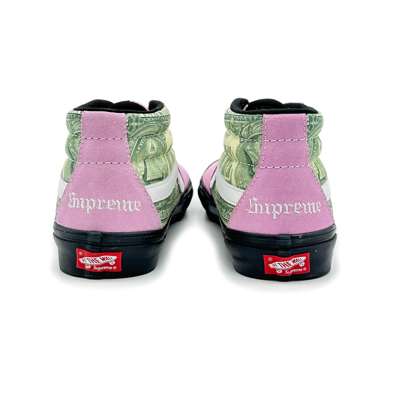SUP-VANS-23SS-SGM-P Supreme Ã Vans Doller Skate Grosso Mid Pink