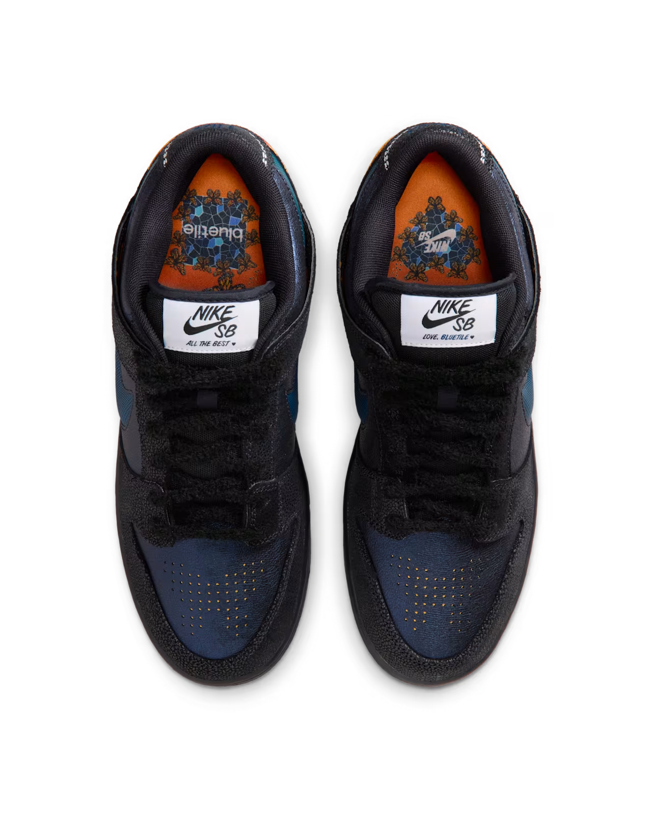 IQ1323-001 Bluetile Skateboards Ã Nike SB Dunk Low Pro "Pitch Blue/Black"(Men's)