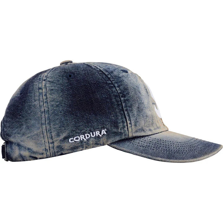 Supreme Cordura Denim S Logo 6-Panel Bleached Indigo