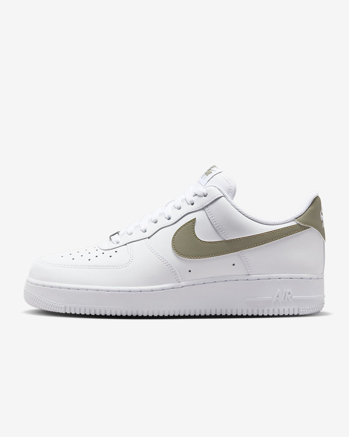 FJ4146-116 Nike Air Force 1 Low '07 White Light Army (Men's)