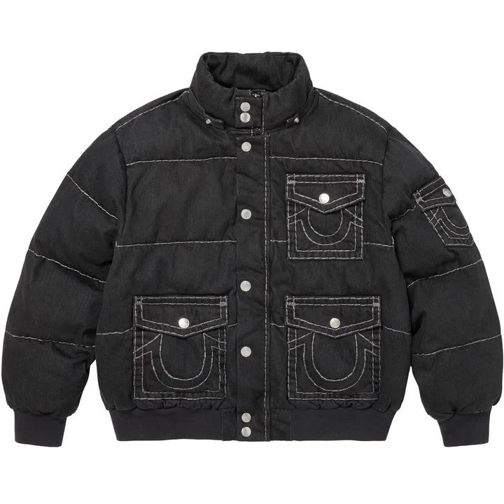 Supreme True Religion Puffer Jacket Black