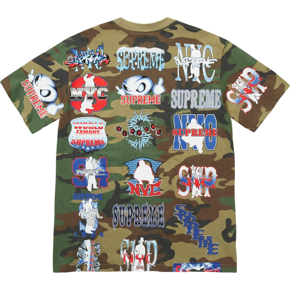 Supreme Flash Tee Woodland Camo