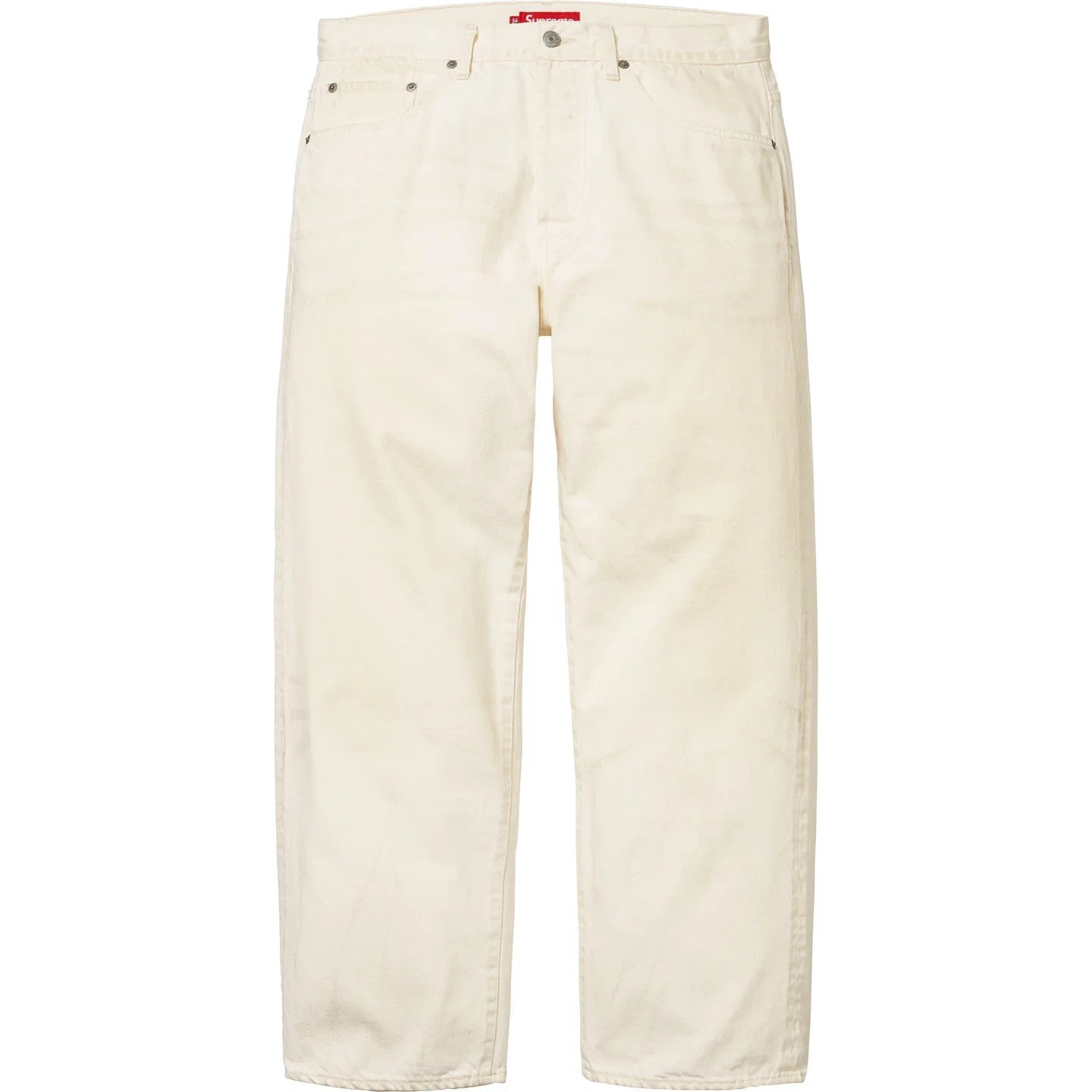 Supreme Distressed Loose Fit Selvedge Jean (26SS) Washed White