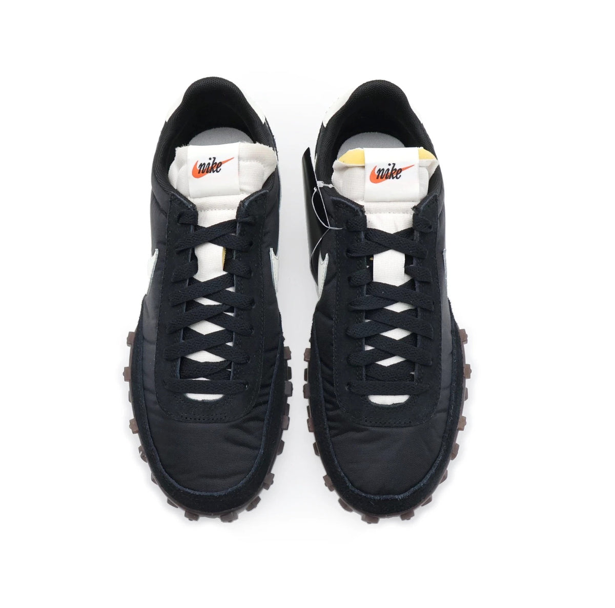 IM8658-001 Nike Waffle Racer Black Sail Coconut Milk Gum Dark Brown (Men's)