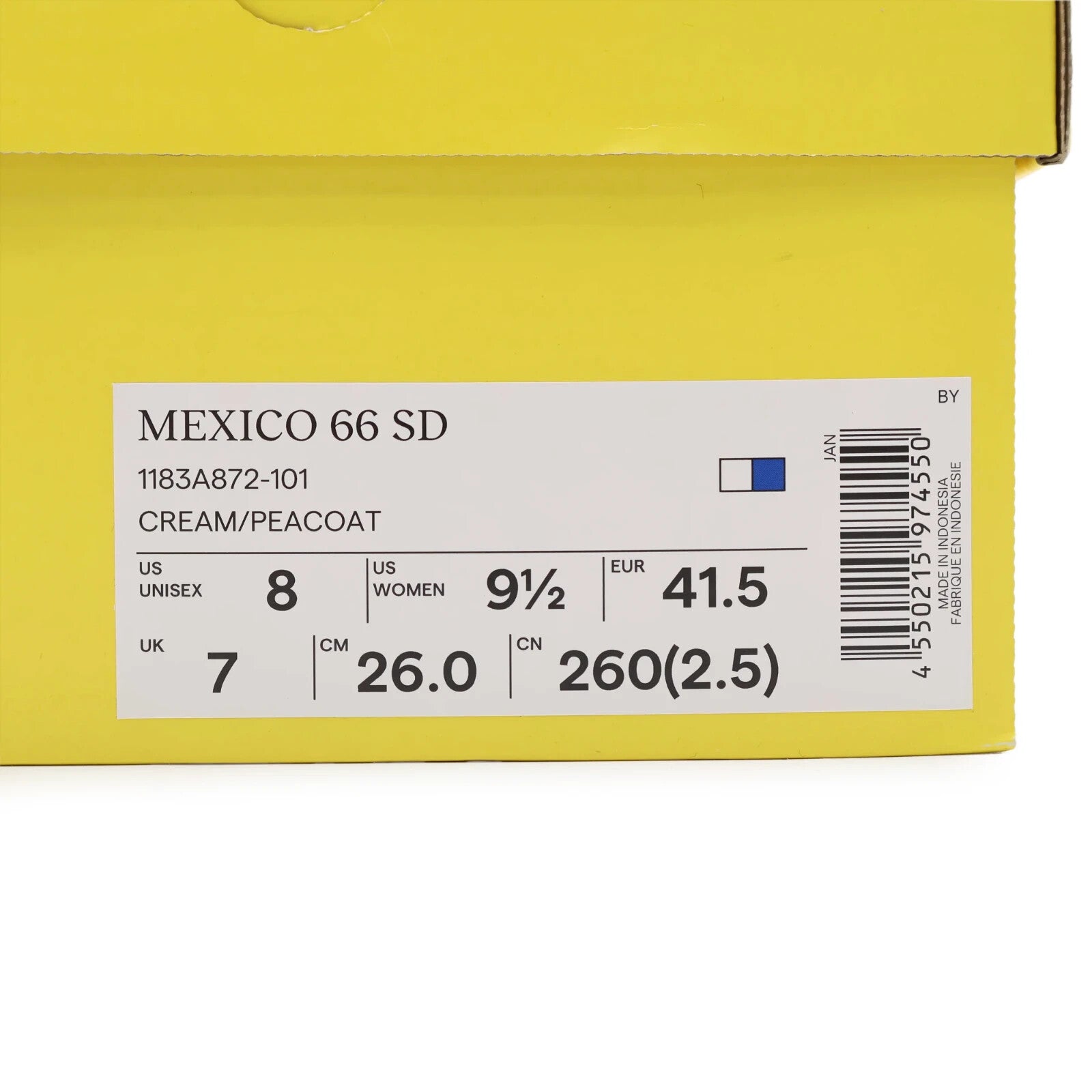 1183A872-101 Onitsuka Tiger Mexico 66 SD Cream Peacoat (Men's)