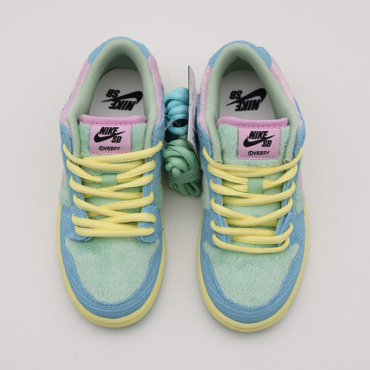 FZ7195-400 VERDY Nike PS SB Dunk Low Pro QS Visty Blue Gaze Enamel Green (Kids)