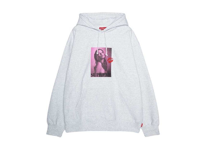 Supreme Kate Moss Hooded Sweatshirt Ash Grey