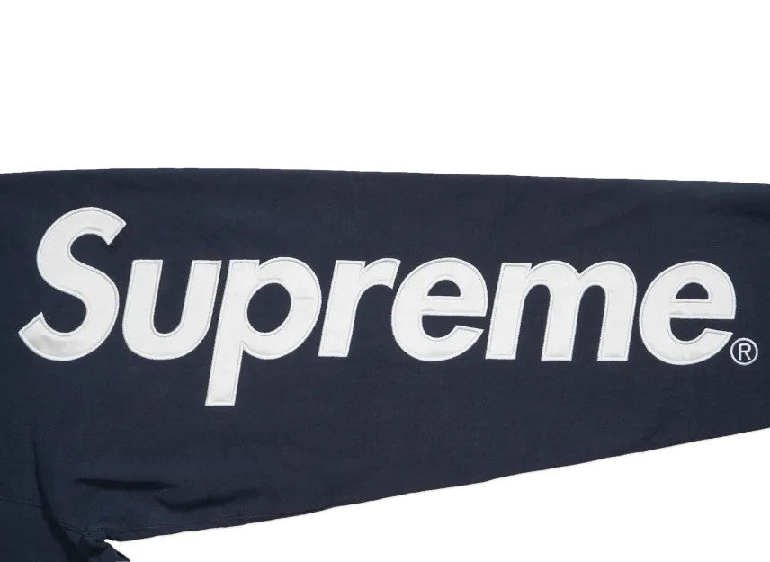 Supreme Satin Applique Sweatpant (26SS) "Navy"