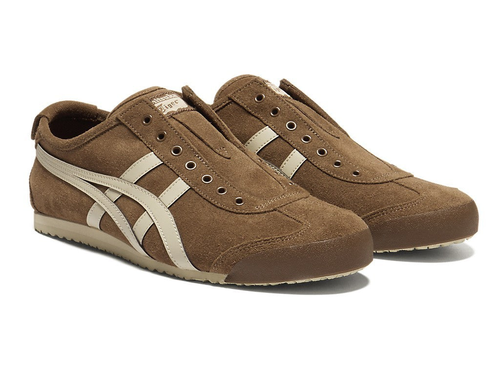 1183C157-202 Onitsuka Tiger Mexico 66 Slip-On "Brown Storm/Putty" (Men's)