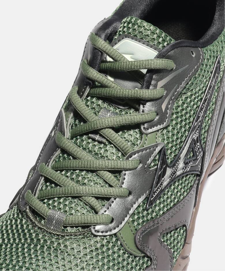 D1GA243109 Mizuno Wave Rider 10 Green Black Metallic Grey (Men's)