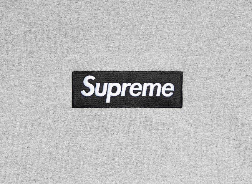 Supreme Box Logo Crewneck Heather Grey (22FW)