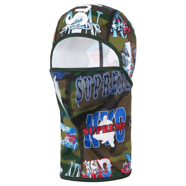 Supreme Flash Lightweight Balaclava Woodland Camo