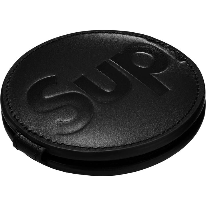 Supreme Leather Pocket Mirror Black