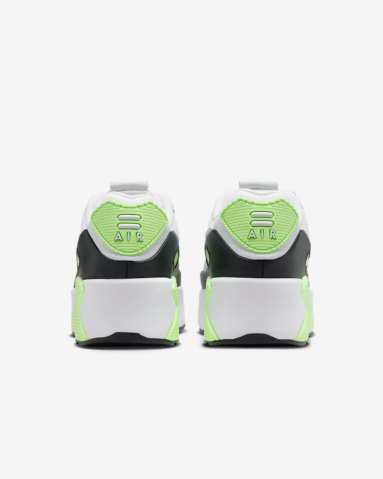 FD4328-002 Nike Air Max 90 LV8  Shoes  Photon Dust Lime Blast  Black (Women's)