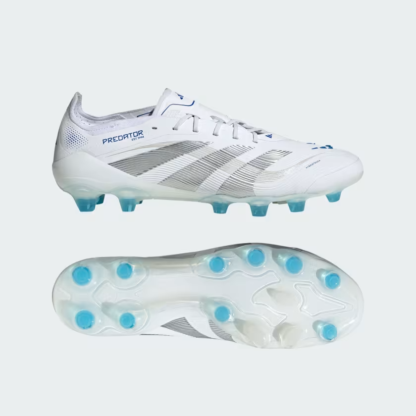 JP9809 adidas Predator Elite HG AG Cloud White Silver Metallic Bright (Men's)
