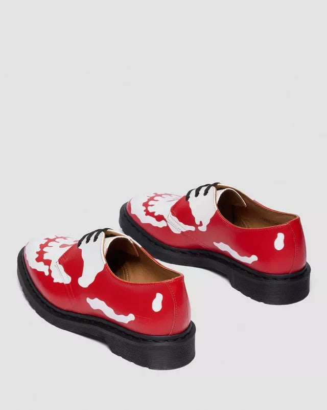 42936600 Supreme Dr.Martens 1461 Skull 3 Eye Shoe Red White (25FW Week 14)(Men's