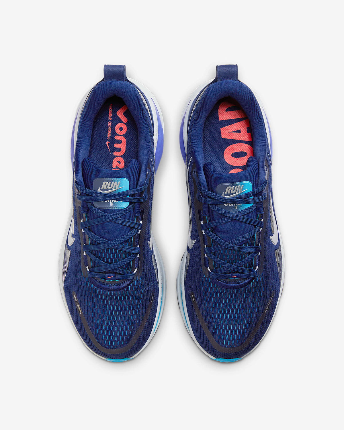 HM6803-401 Nike Vomero 18 Blue Void Blue Lightning Bright Crimson (Men's)