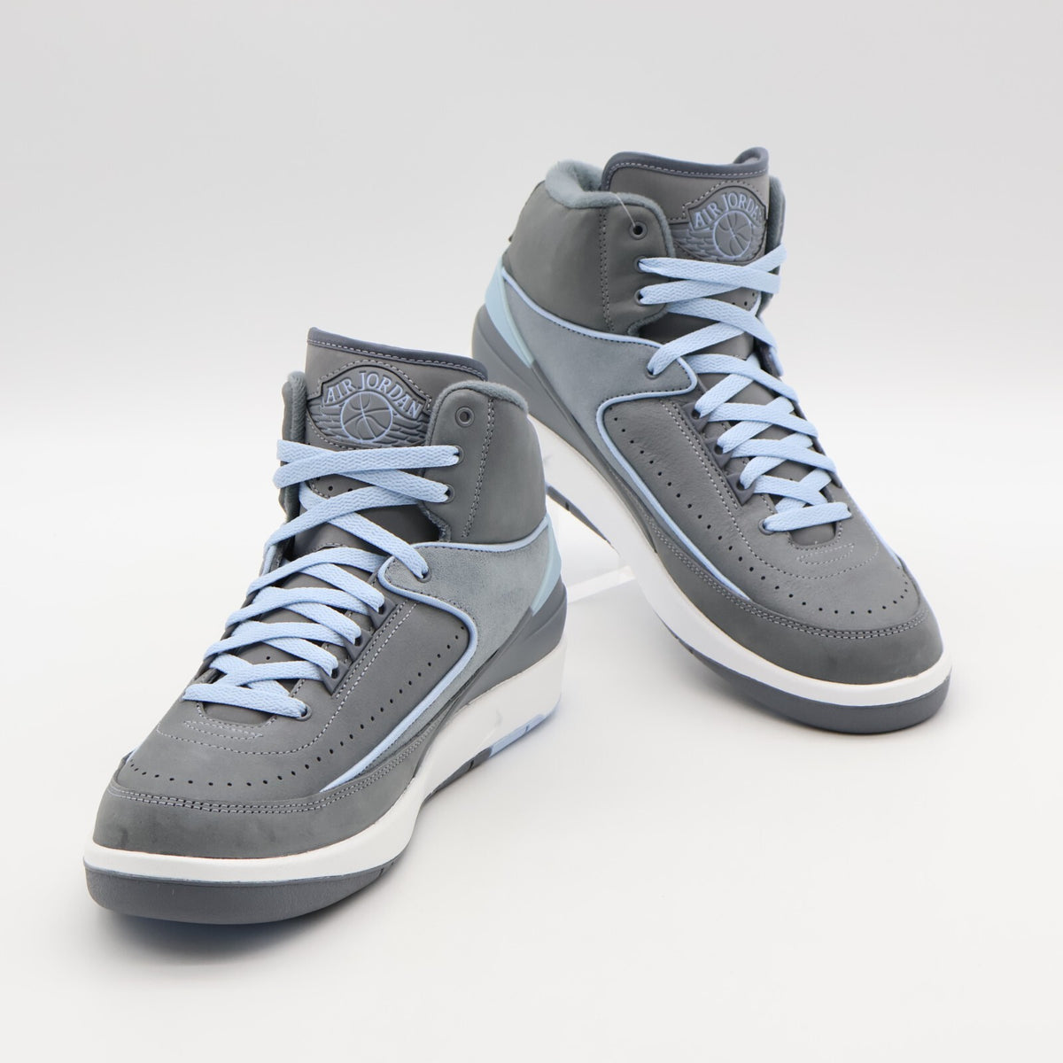 FB8871-041 Nike Air Jordan 2 Retro Cool Grey Ice Blue White (Womenâs)