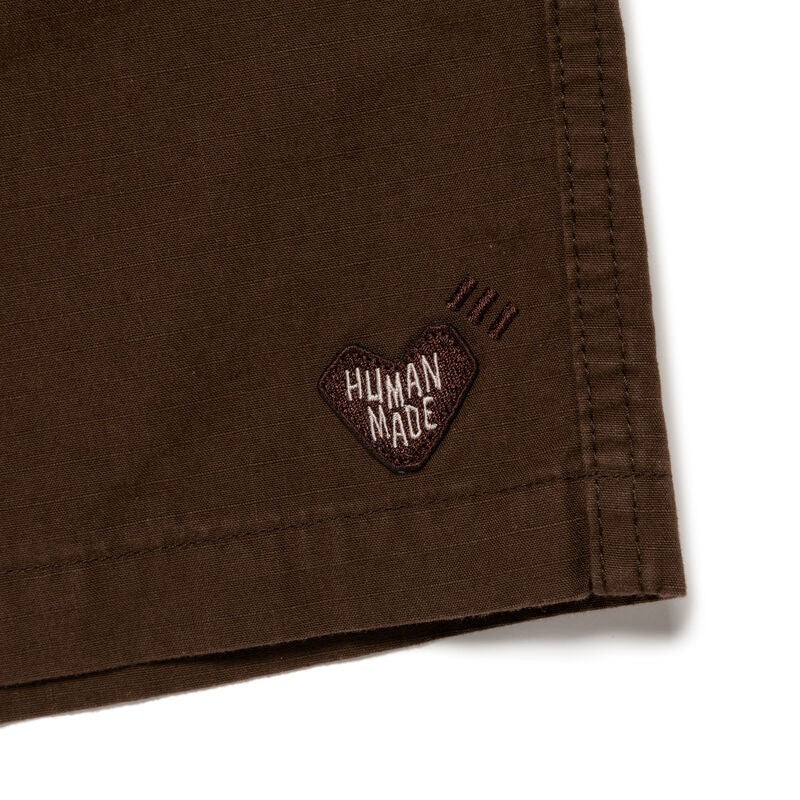HUMAN MADE Ningensei Kusakizome Shorts Brown