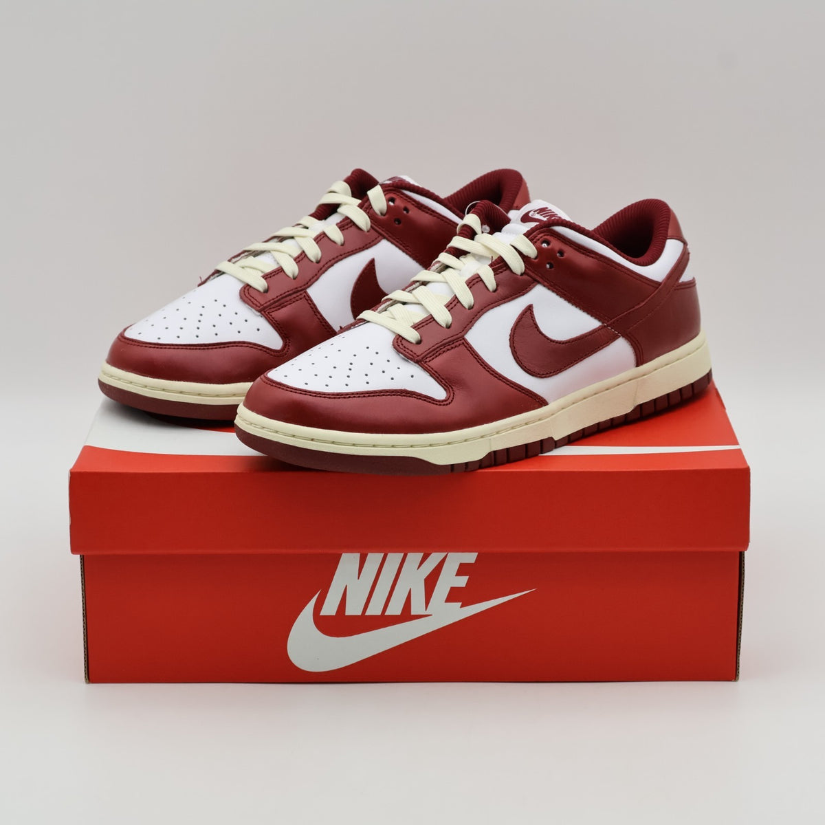 FJ4555-100 Nike Dunk Low PRM Team Red and White (Women's)