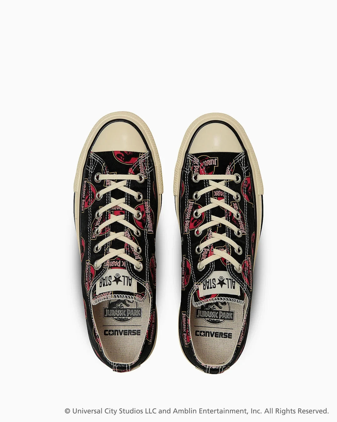 31315580 Jurassic Park Converse All Star Aged LG OX Black (Men's)
