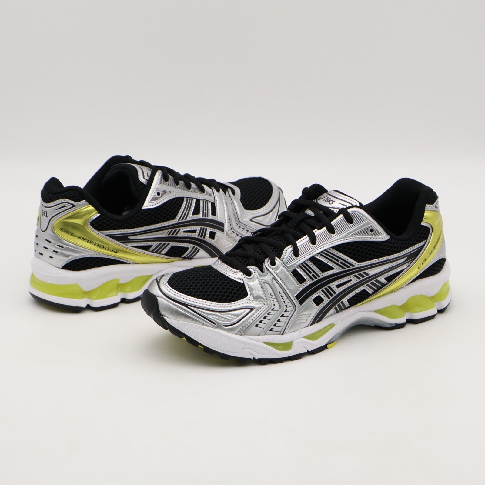 1203A537-001 Asics Gel-Kayano 14 Black Lemon Spark (Men's)