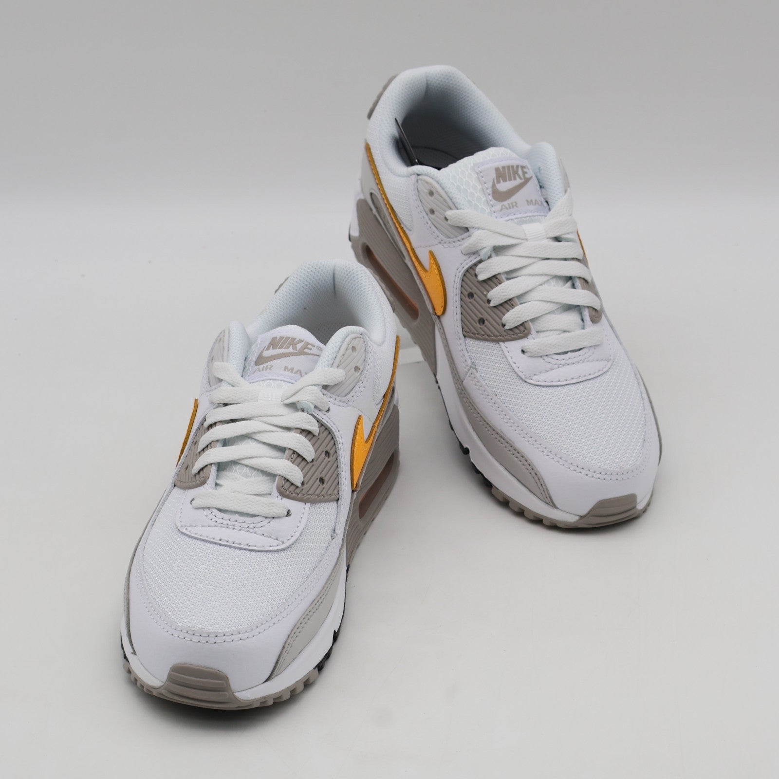 DM0029-119 Nike Air Max 90 White College Grey Vast Grey Laser Orange (Men's)
