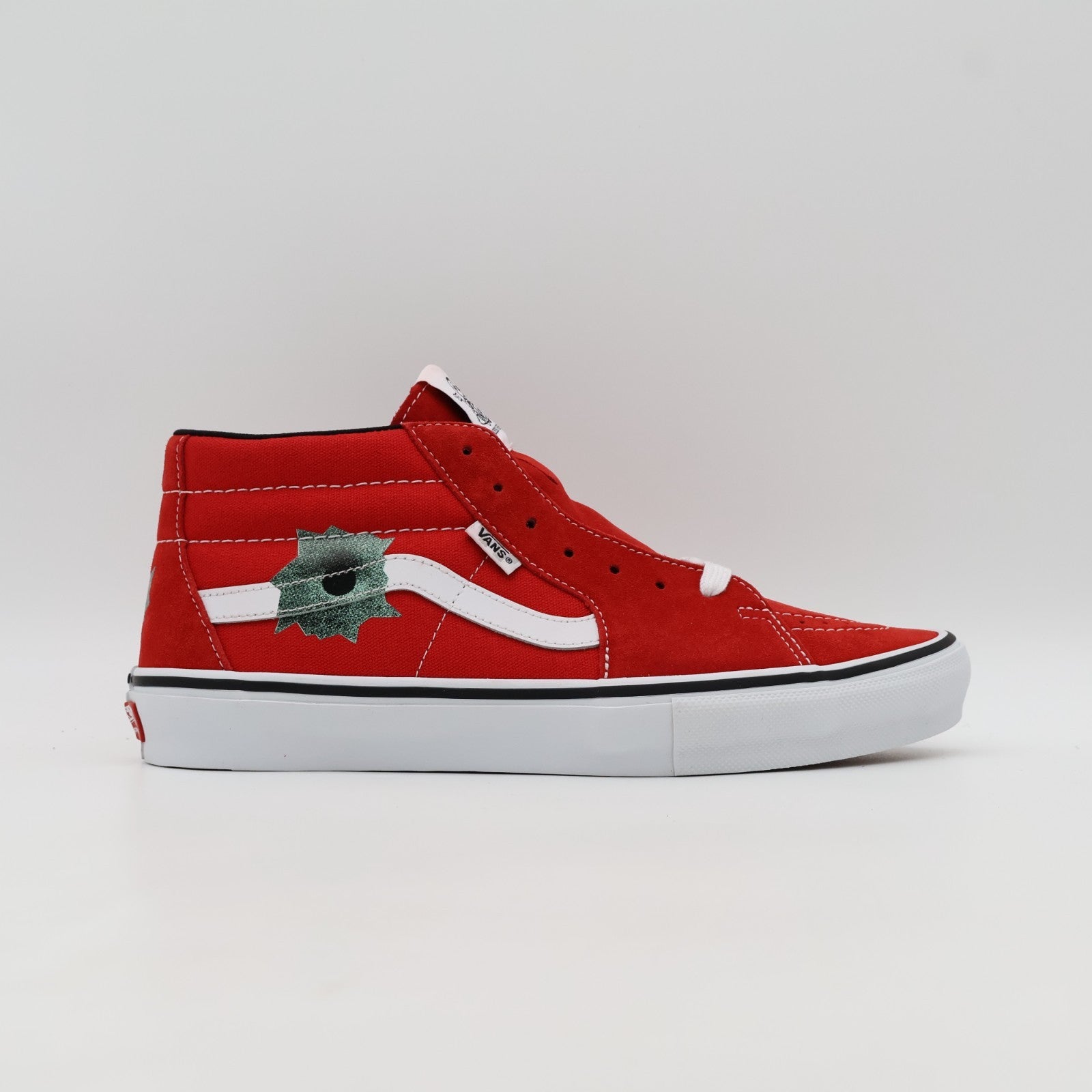 VN0A5KS1RED Nate Lowman Supreme Vans Skate Grosso Mid Bullet Hole Red (Men's)
