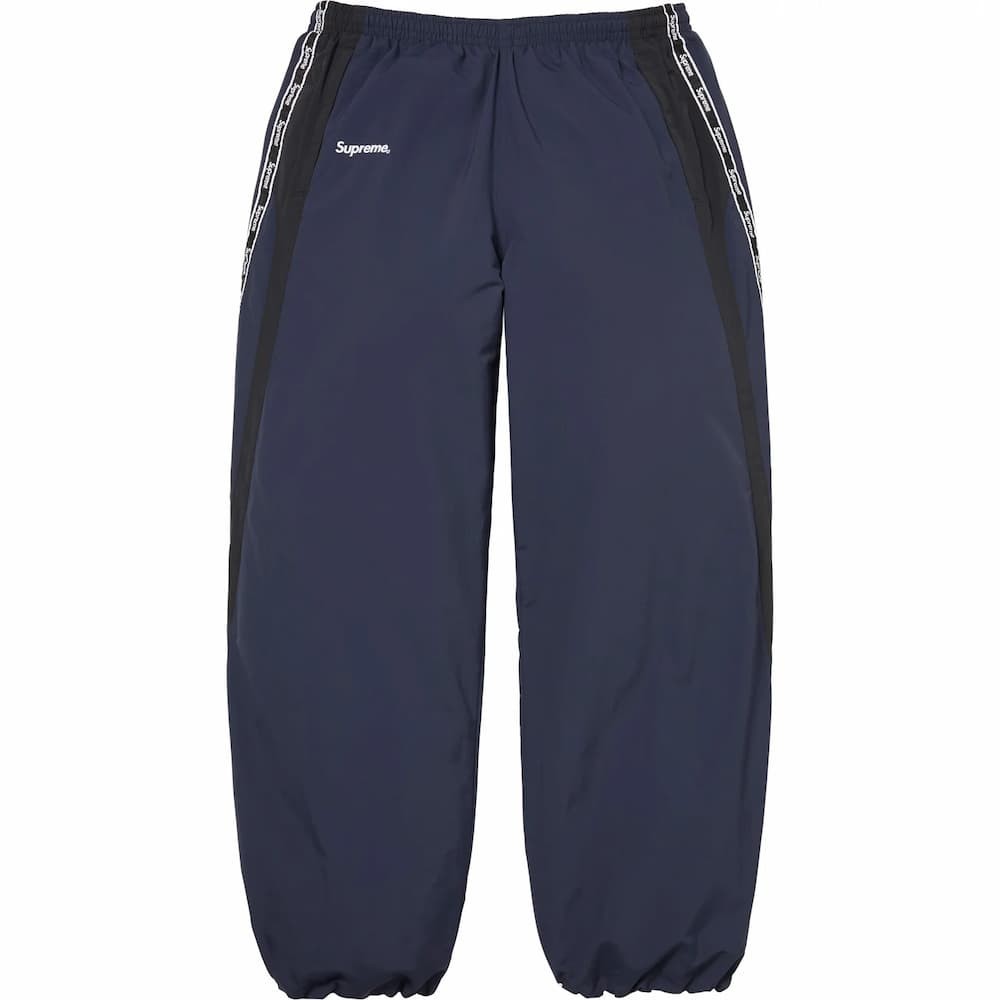 Supreme Logo Taping Track Pant Navy